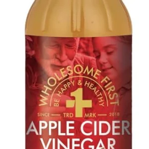 WHOLESOME FIRST® APPLE CIDER VINEGAR – RAW & UNFILTERED – 473ML (PACK OF 1)