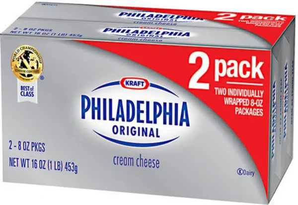 Kraft Philadelphia Original Cream Cheese 452 g (Pack of 2)